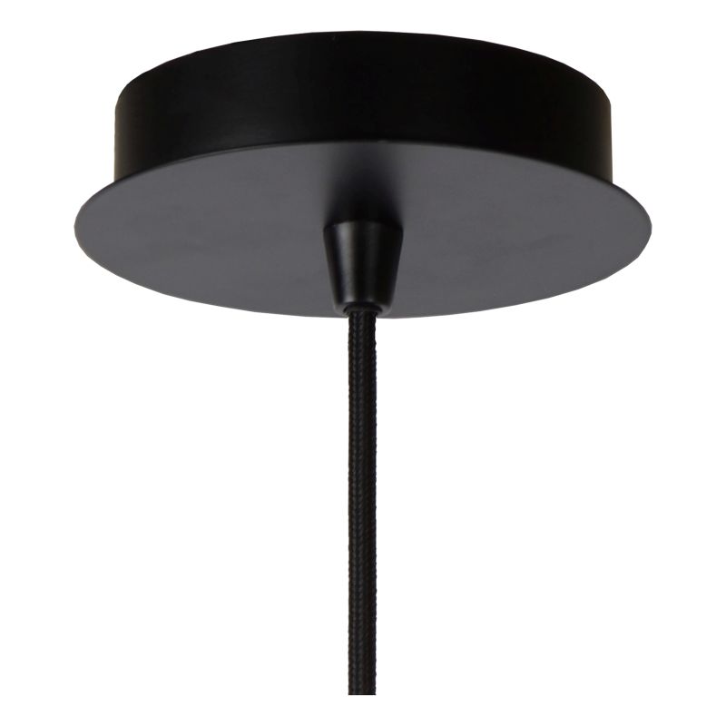 Lucide WOLFRAM - Závesné svietidlo - Ø 65 cm - 1xE27 - Čierna